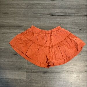 SHEIN Terracotta Textured Skirt